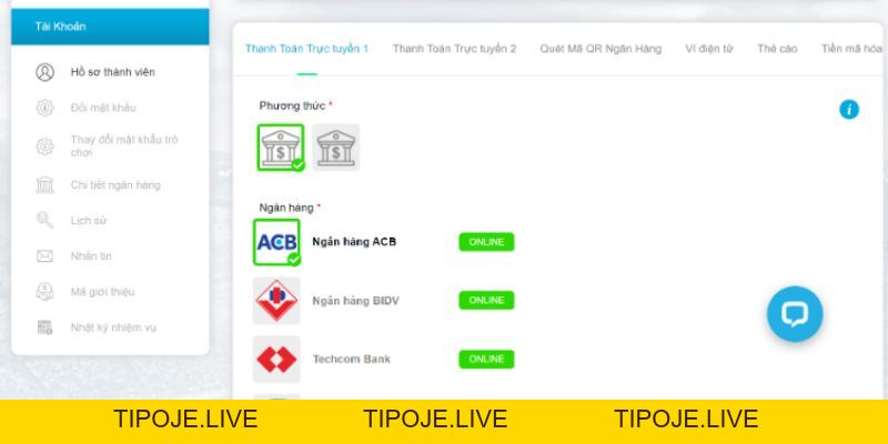  Nạp tiền Jun88 - Nạp Tiền Jun88 Thành Công Đơn Giản Chỉ 4 Bước